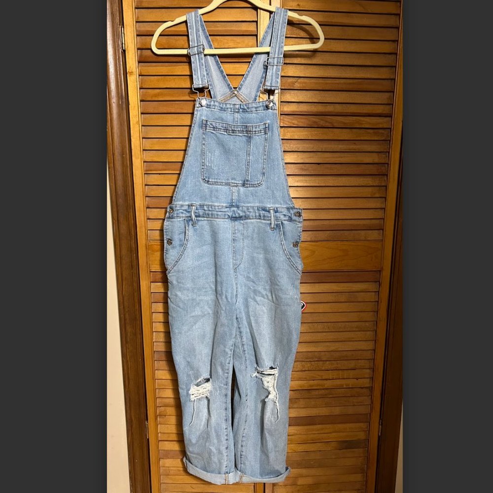 Wild Fable Medium Ripped Jean Overalls